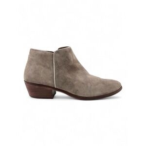 Sam Edelman Women's Petty Beige Suede Petty Ankle Block Heel Booties 9M